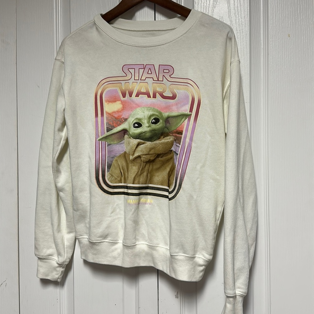 Star Wars Baby Yoda Grogu Mandalorian Sweater Size S